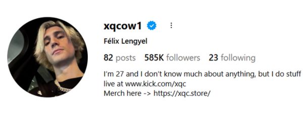 xQc (Félix Lengyel)